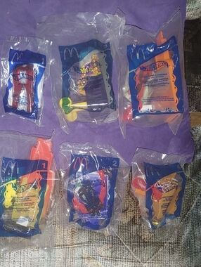 McDonald's Hot Wheels Kids Launcher Set - Orange, Blue, Red, Yellow
